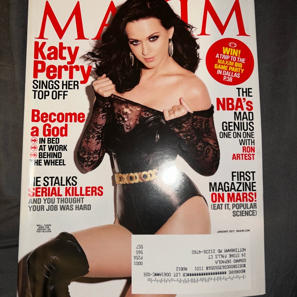 Maxim Magazine Featuring Katy Perry January 2011